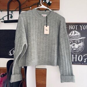 Sincerely Jules Knit Boxy Crewneck and Wide Leg Pants